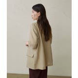 【Omekashi】シアーメッシュ5分袖ジャケット | PAL GROUP OUTLET | 詳細画像4 