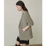 【Omekashi】シアーメッシュ5分袖ジャケット | PAL GROUP OUTLET | 詳細画像18 