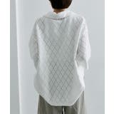 【ear PAPILLONNER】アーガイルレースシャツ【SUM1 STYLE】 | PAL GROUP OUTLET | 詳細画像4 