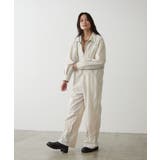 【earthy_】ナイロンジャンプスーツ | PAL GROUP OUTLET | 詳細画像4