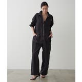 BLK | 【earthy_】ナイロンジャンプスーツ | PAL GROUP OUTLET