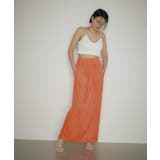 【earthy_】オーガニックコットンカップ付きクロップドVキャミソール | PAL GROUP OUTLET | 詳細画像3