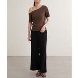 【earthy_】ワンショルリブTEE | PAL GROUP OUTLET | 詳細画像28 