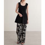 【earthy_】エコリッチフレアニットタンクトップ | PAL GROUP OUTLET | 詳細画像2 