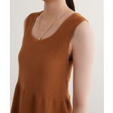 【earthy_】エコリッチフレアニットタンクトップ | PAL GROUP OUTLET | 詳細画像32 