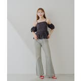 【Chico】ポケット刺繍タイトフレアデニム | PAL GROUP OUTLET | 詳細画像2 