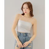 【Chico】バッククロスパット付き短丈キャミ | PAL GROUP OUTLET | 詳細画像22 
