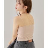 【Chico】バッククロスパット付き短丈キャミ | PAL GROUP OUTLET | 詳細画像30 