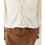 【mystic】[mline]レースアップ ジャガードブラウス | PAL GROUP OUTLET | 詳細画像31 