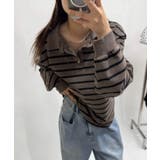 ボーダー襟付きトップス | PAL GROUP OUTLET | 詳細画像15