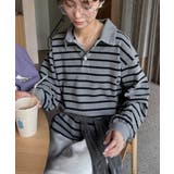 ボーダー襟付きトップス | PAL GROUP OUTLET | 詳細画像6