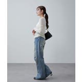 【Lui's】裾ダメージフレアデニム | PAL GROUP OUTLET | 詳細画像9 