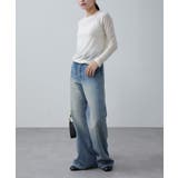 【Lui's】裾ダメージフレアデニム | PAL GROUP OUTLET | 詳細画像8 