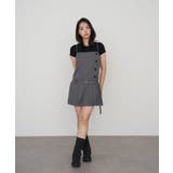 【RAY CASSIN】釦デザインプリーツキャミミニOP | PAL GROUP OUTLET | 詳細画像1 