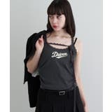 CGRY/BLK | 【RAY CASSIN】レースロゴパット付レイヤードタンク | PAL GROUP OUTLET