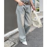 【WHO'S WHO gallery】PFベルト付きワイドデニム | PAL GROUP OUTLET | 詳細画像22 