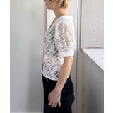 【WHO'S WHO gallery】パフスリーブレースVネックブラウス | PAL GROUP OUTLET | 詳細画像14 