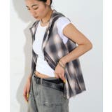 【WHO'S WHO gallery】チェックノースリフードシャツ | PAL GROUP OUTLET | 詳細画像15 