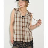 【WHO'S WHO gallery】チェックノースリフードシャツ | PAL GROUP OUTLET | 詳細画像36 