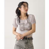 GRY | 【WHO'S WHO gallery】ナンバリングパフスリーブTEE | PAL GROUP OUTLET