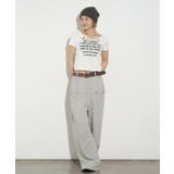【WHO'S WHO gallery】メッセージVネックTEE | PAL GROUP OUTLET | 詳細画像12 