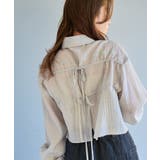 【Kastane】ギンガムバックリボンシャツ | PAL GROUP OUTLET | 詳細画像49 