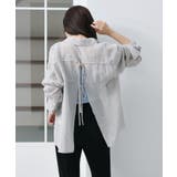 【Kastane】ギンガムバックリボンシャツ | PAL GROUP OUTLET | 詳細画像8 