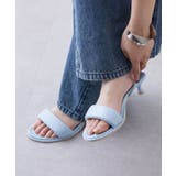 BLU | 【mystic】パテッドヒールサンダル | PAL GROUP OUTLET