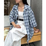 BLUE | 【CIAOPANIC TYPY】コットンリネンカバーオールシャツ | PAL GROUP OUTLET