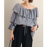 BLU | 【Omekashi】ラッフルブラウス | PAL GROUP OUTLET