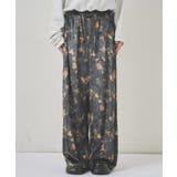 【WHO'S WHO gallery】花柄ベロアイージーパンツ | PAL GROUP OUTLET | 詳細画像10