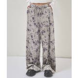 【WHO'S WHO gallery】花柄ベロアイージーパンツ | PAL GROUP OUTLET | 詳細画像1