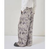 【WHO'S WHO gallery】花柄ベロアイージーパンツ | PAL GROUP OUTLET | 詳細画像3