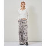 【WHO'S WHO gallery】花柄ベロアイージーパンツ | PAL GROUP OUTLET | 詳細画像5