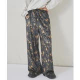 【WHO'S WHO gallery】花柄ベロアイージーパンツ | PAL GROUP OUTLET | 詳細画像6