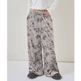 GRY | 【WHO'S WHO gallery】花柄ベロアイージーパンツ | PAL GROUP OUTLET