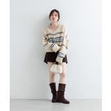 【Kastane】ボーダーモヘアライクニット | PAL GROUP OUTLET | 詳細画像12