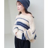 【Kastane】ボーダーモヘアライクニット | PAL GROUP OUTLET | 詳細画像18