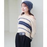 【Kastane】ボーダーモヘアライクニット | PAL GROUP OUTLET | 詳細画像20