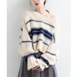 【Kastane】ボーダーモヘアライクニット | PAL GROUP OUTLET | 詳細画像25