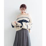 【Kastane】ボーダーモヘアライクニット | PAL GROUP OUTLET | 詳細画像28