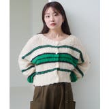 【Kastane】ボーダーモヘアライクニット | PAL GROUP OUTLET | 詳細画像34