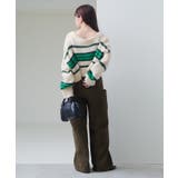 【Kastane】ボーダーモヘアライクニット | PAL GROUP OUTLET | 詳細画像37