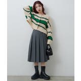 【Kastane】ボーダーモヘアライクニット | PAL GROUP OUTLET | 詳細画像38