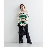 【Kastane】ボーダーモヘアライクニット | PAL GROUP OUTLET | 詳細画像46