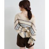 【Kastane】ボーダーモヘアライクニット | PAL GROUP OUTLET | 詳細画像4