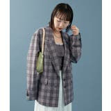 【mystic】チェックテーラージャケット | PAL GROUP OUTLET | 詳細画像20 