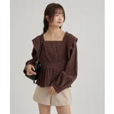 【mystic】スクエアシャーリングブラウス | PAL GROUP OUTLET | 詳細画像10 