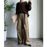 【DouDou】ツイルワイドカーブパンツ | PAL GROUP OUTLET | 詳細画像2