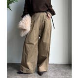 【DouDou】ツイルワイドカーブパンツ | PAL GROUP OUTLET | 詳細画像6